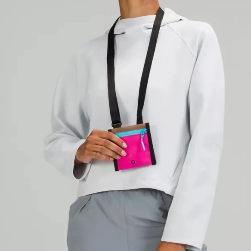 Lululemon Athletica Ever Ready Crossbody Wallet Pink Brown‎